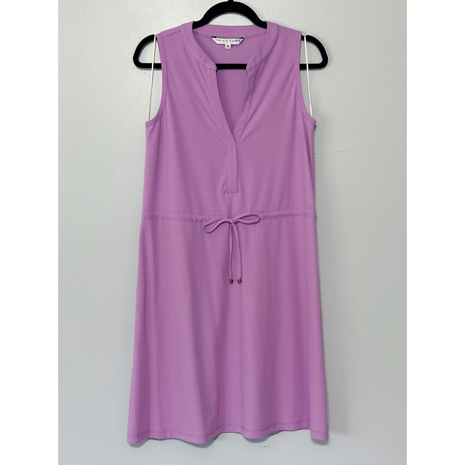 Trina Turk Vigor Lounge Knit Dress Purpe Size Small